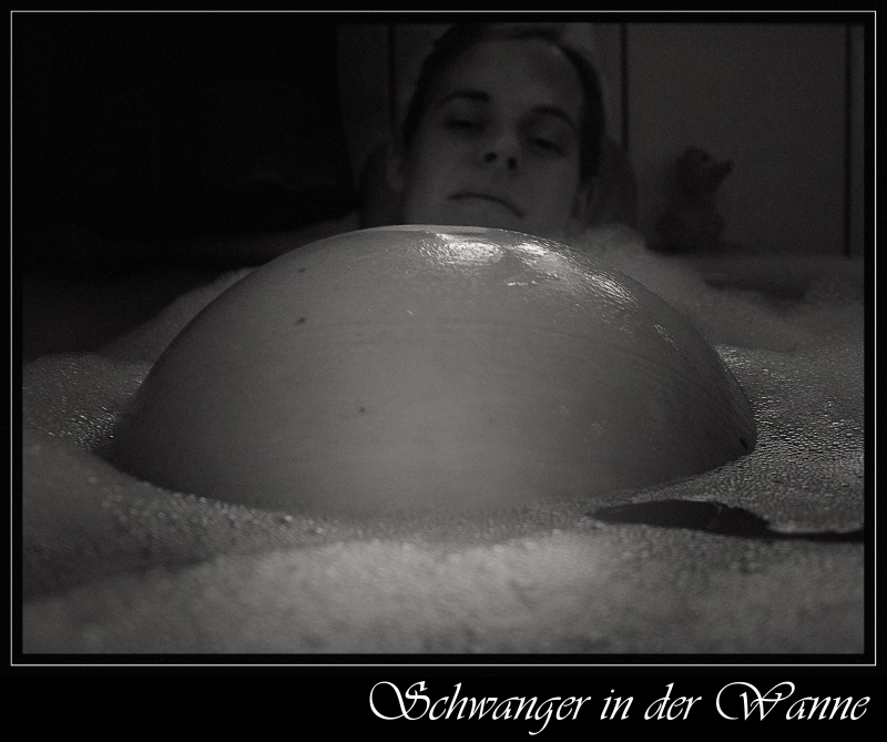 Schwanger in der Wanne