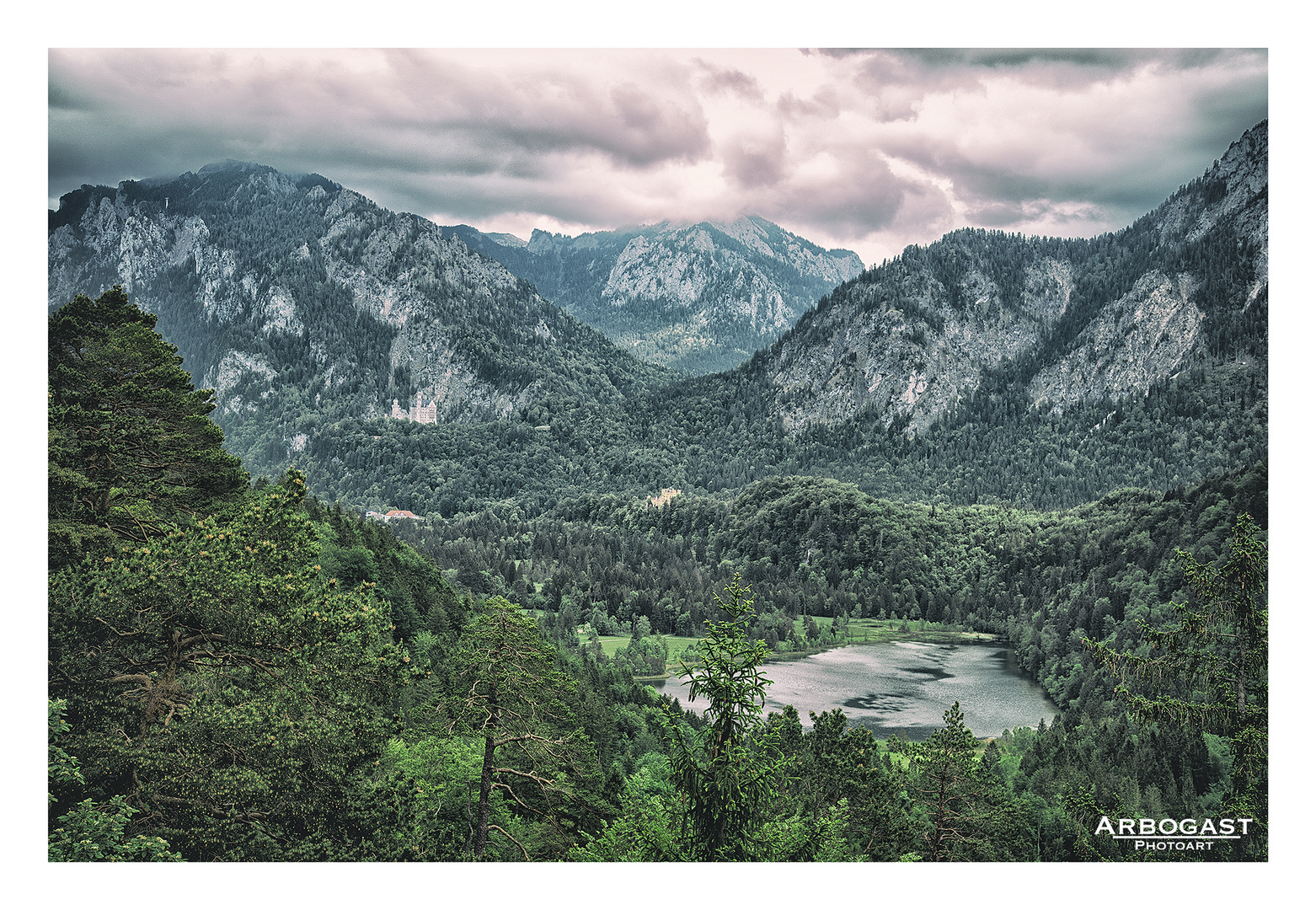 Schwansee mit Schlössern von Oben