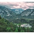 Schwansee mit Schlössern von Oben