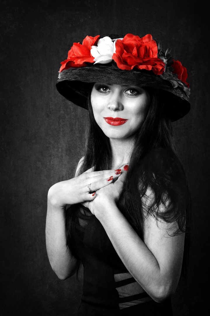 SchwarzWeißRot Foto &amp; Bild portrait, portrait frauen, studio Bilder