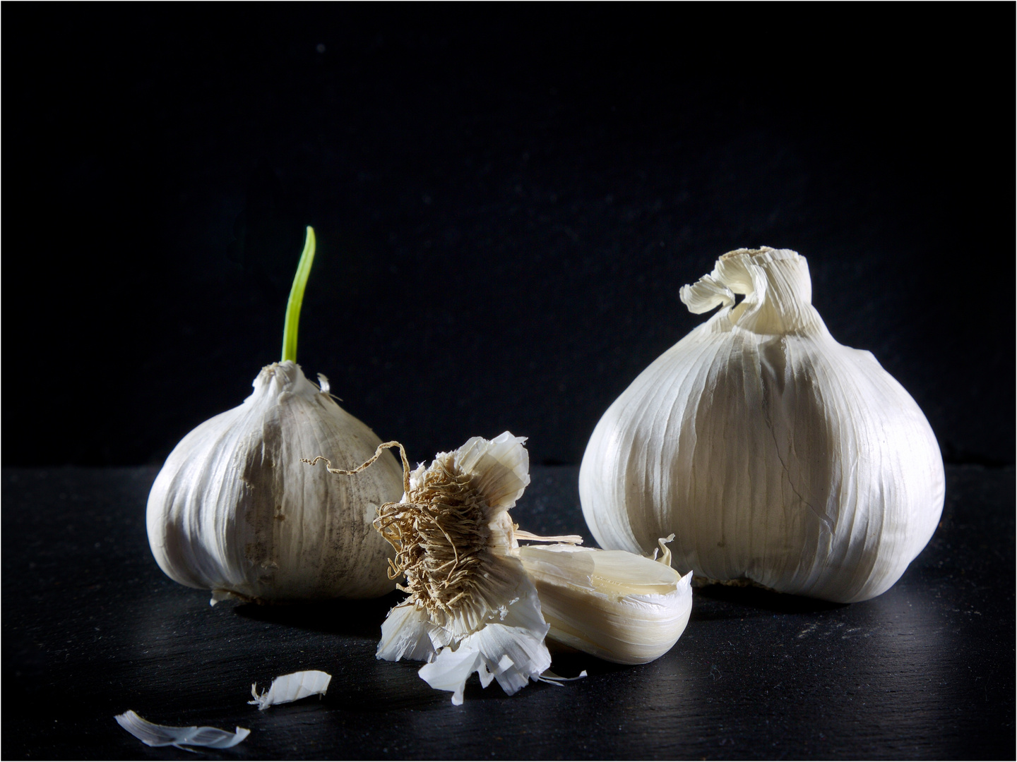 Schwarz Weiss Und Grun Foto Bild Stillleben Food Fotografie Food Bilder Auf Fotocommunity