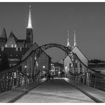 schwarz-weiß Variante der Dombrücke