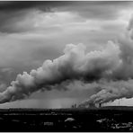 Schwarz-weisse Wolken von den Wolkenmachern