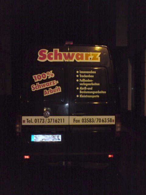 Schwarzarbeit für jedermann.