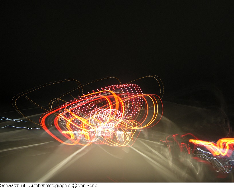 Schwarzbunt - Autobahnfotograpfie von Serie