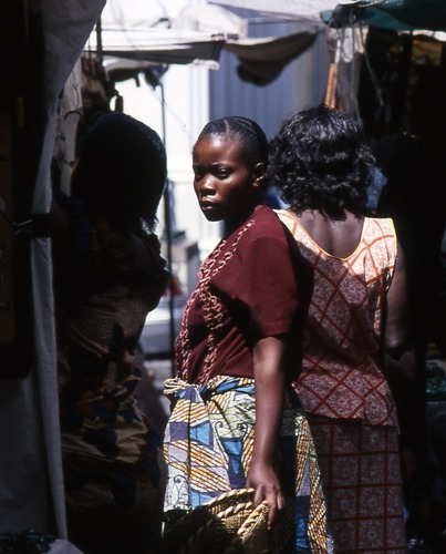 Schwarze Frau, Green Market, Cape Town