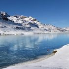 Schwarzeis auf dem Lago Bianco