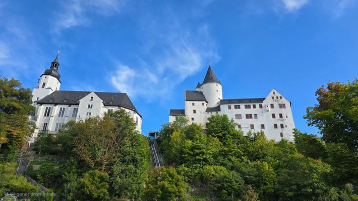 Schwarzenberg im Erzgebirge - Sankt Georgenkirche und Schloss