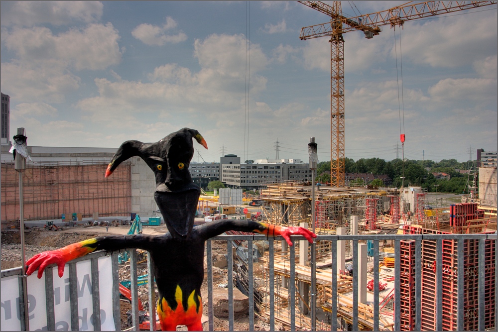 Schwarzer Mann terrorisiert Essen...