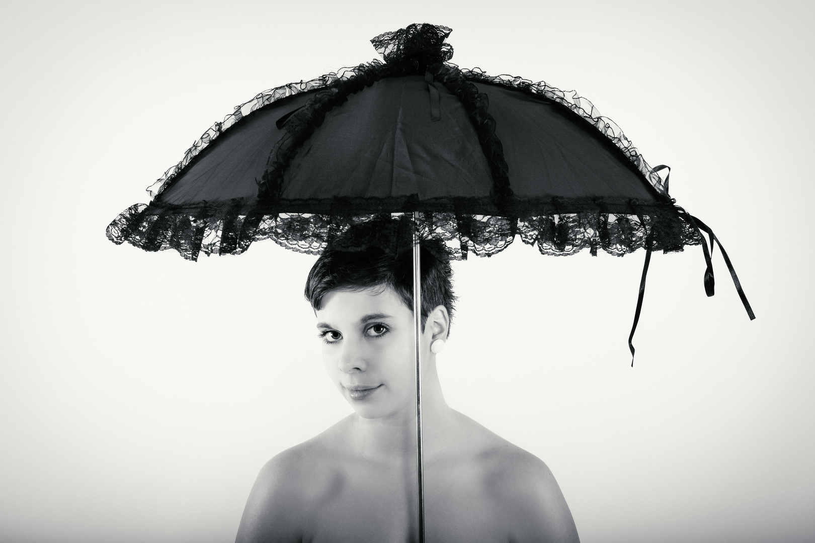 Schwarzer Schirm Foto Bild People Portrait Studio Portrait Bilder Auf Fotocommunity