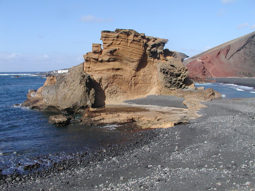 Schwarzer Strand auf Lanazarote (El Golfo)