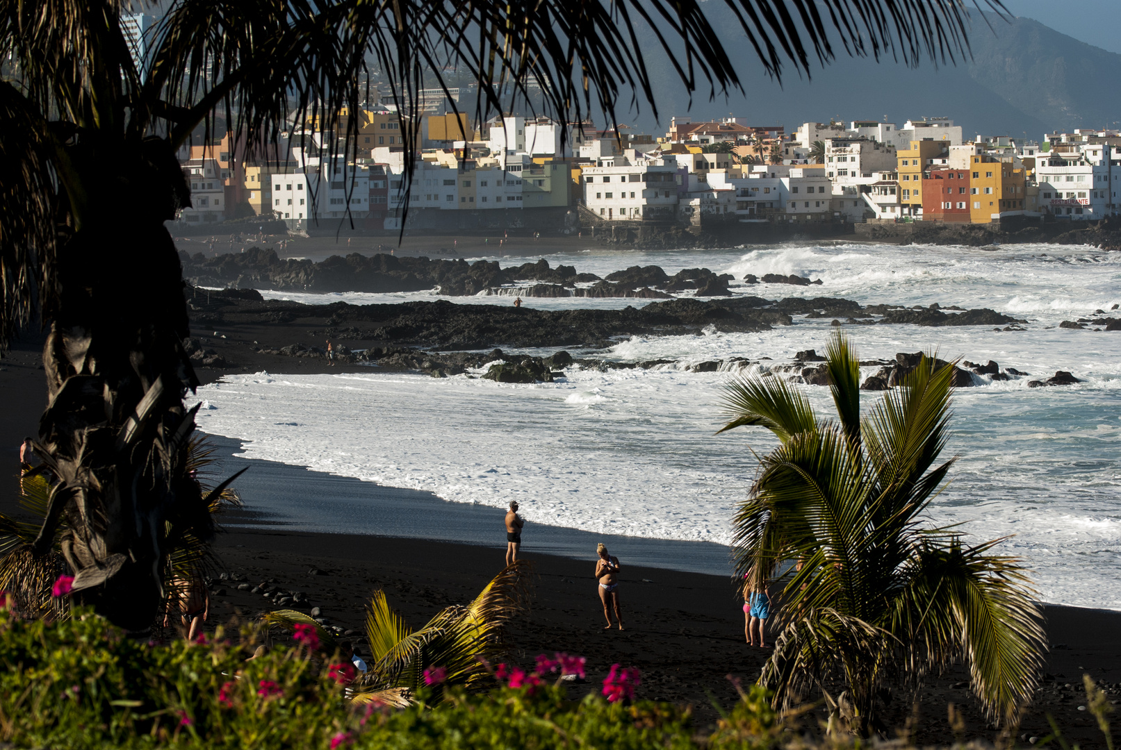 Schwarzer Strand auf Teneriffa