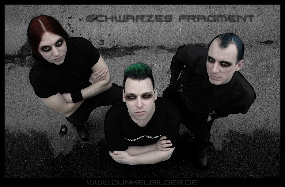 Schwarzes Fragment Bandfoto