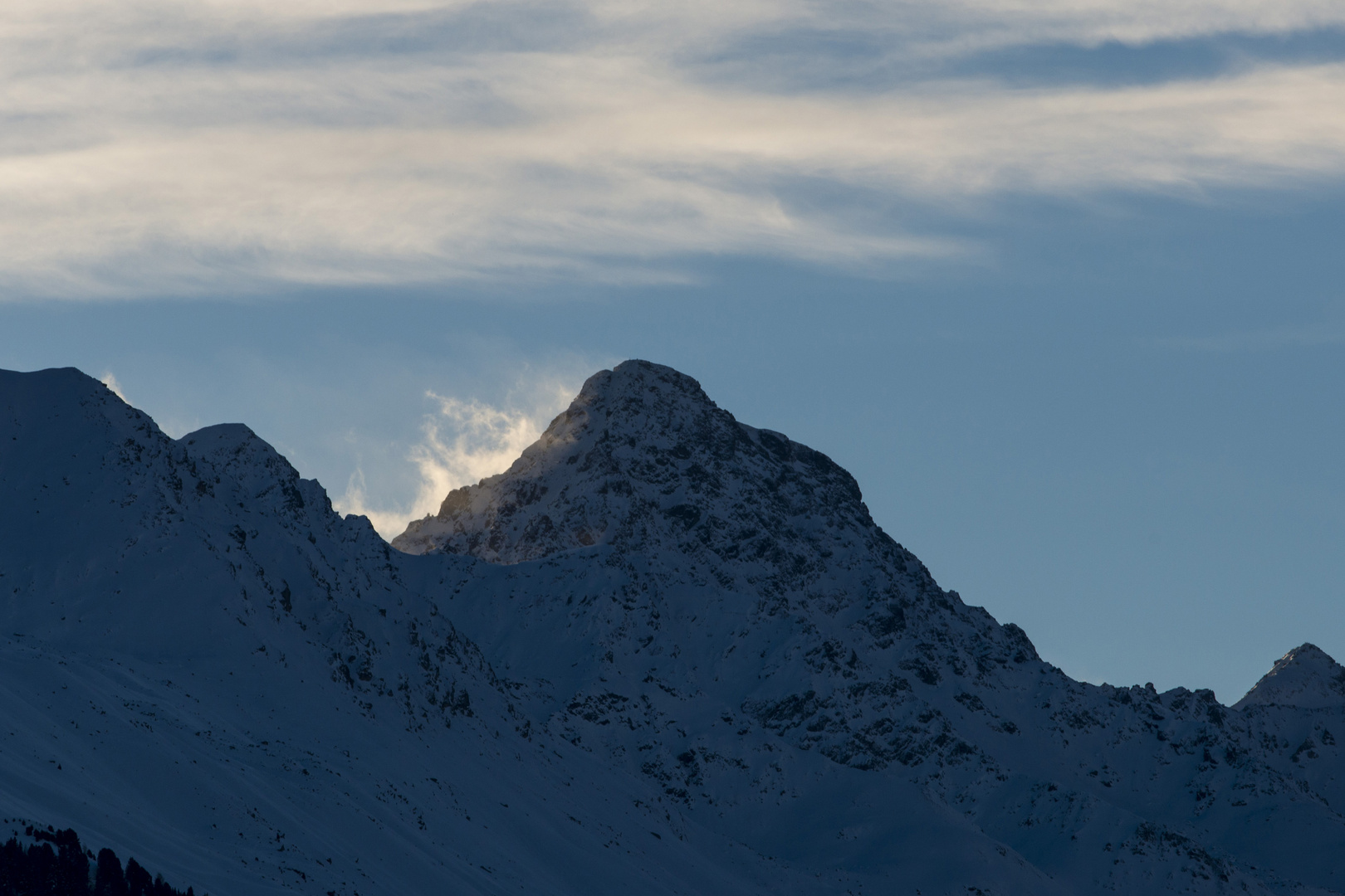 Schwarzhorn im Abendlicht