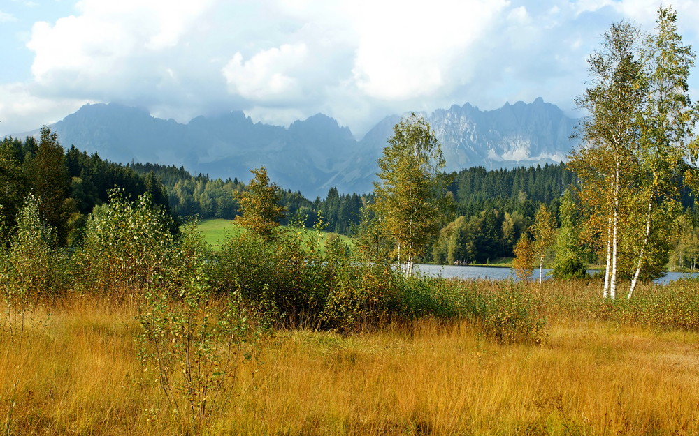 Schwarzsee bei Kitzbühel im Herbst