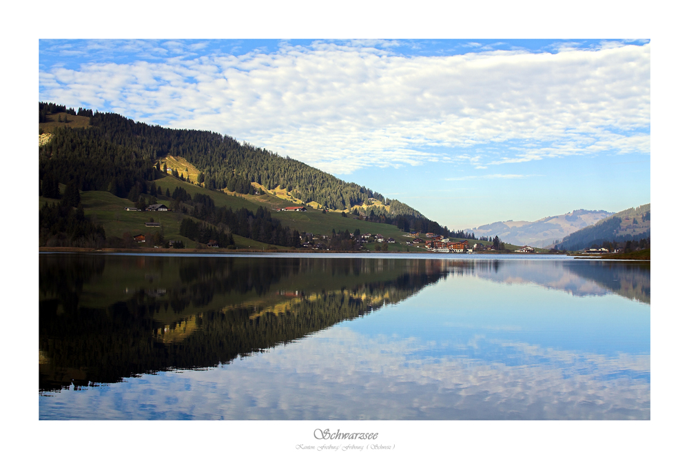 Schwarzsee im Kanton Freiburg