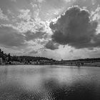 Schwarzsee mit verdeckter Sonne