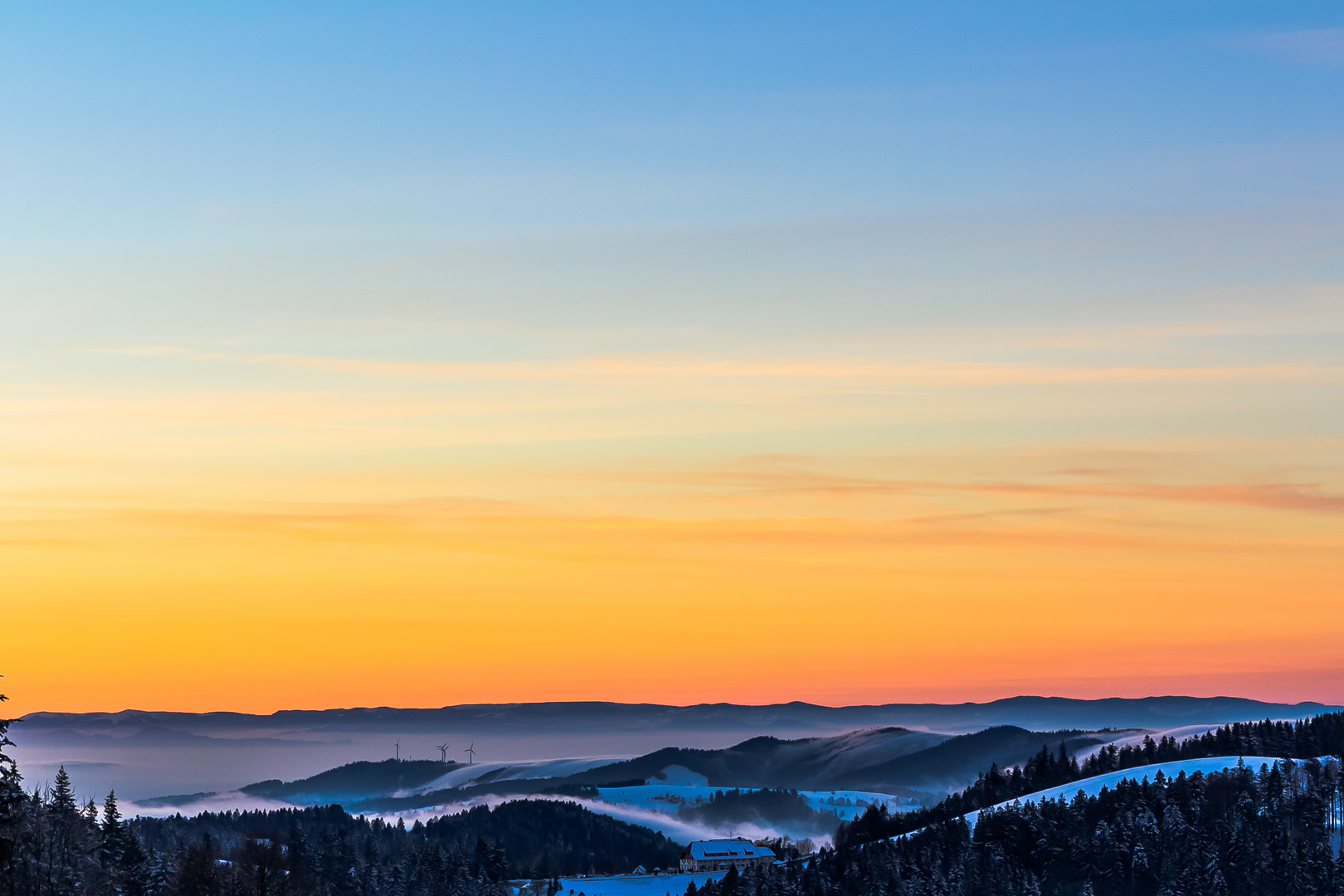 Schwarzwald view am 1 Jan 2015