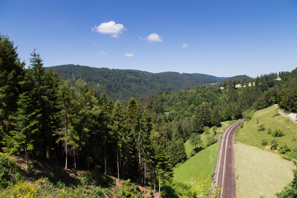 Schwarzwaldbahn bei Triberg