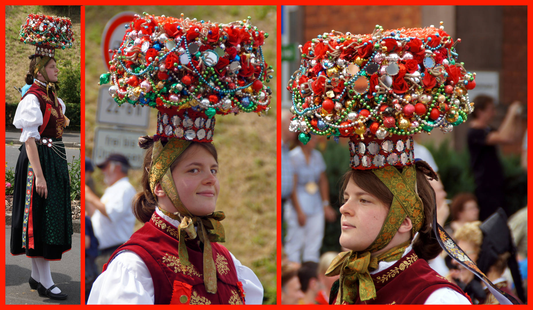 Schwarzwaldmädl mit Brautkrone