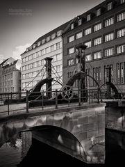 Schwarzweiss-Fotografie: Berlin - Jungfernbrücke