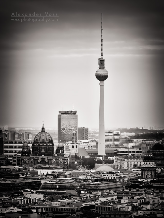 Schwarzweiss-Fotografie: Berlin Skyline