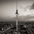 Schwarzweiss-Fotografie: Berlin Skyline / Fernsehturm