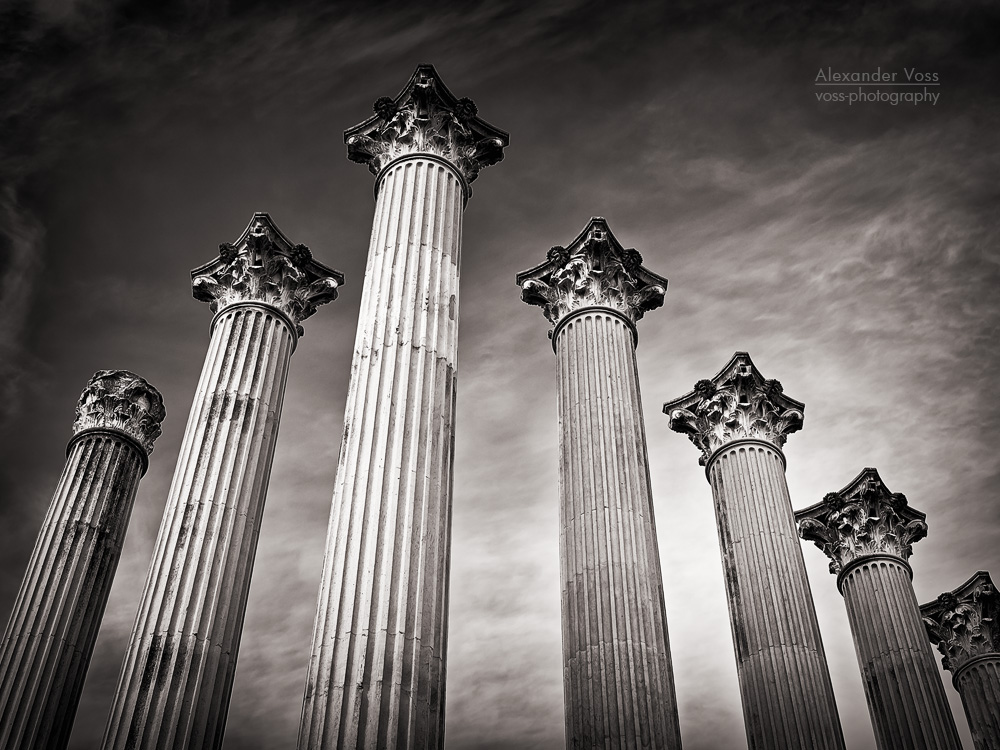 Schwarzweiss-Fotografie: Cordoba - Templo Romano