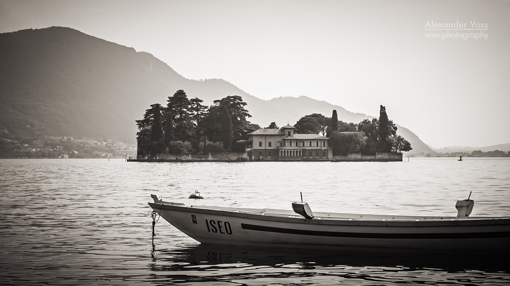 Schwarzweiss-Fotografie: Iseosee (Italien)