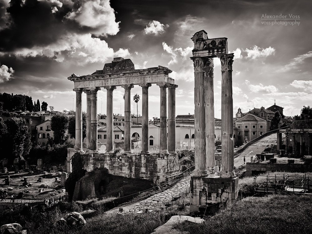 Schwarzweiss-Fotografie: Rom - Forum Romanum