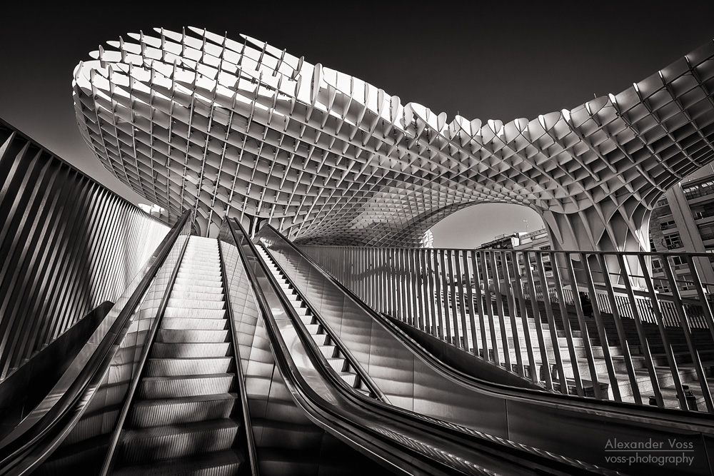 Schwarzweiss-Fotografie: Sevilla - Metropol Parasol