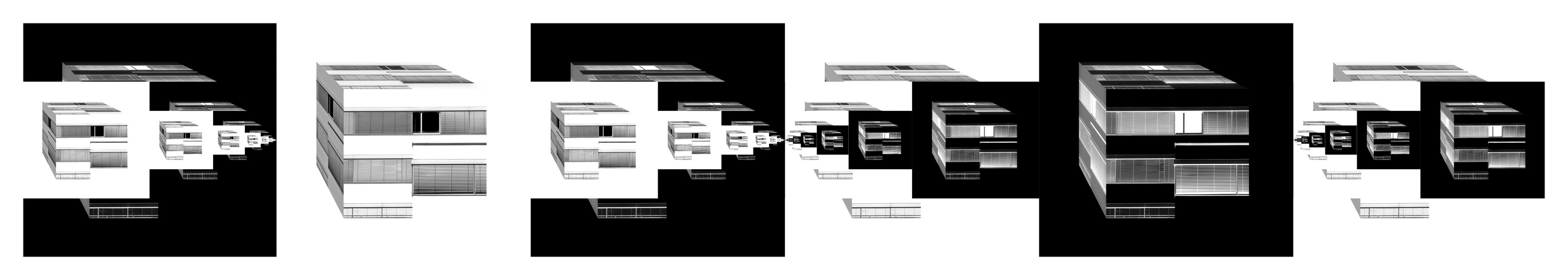 Schwarzweisse Architekturphantasie II