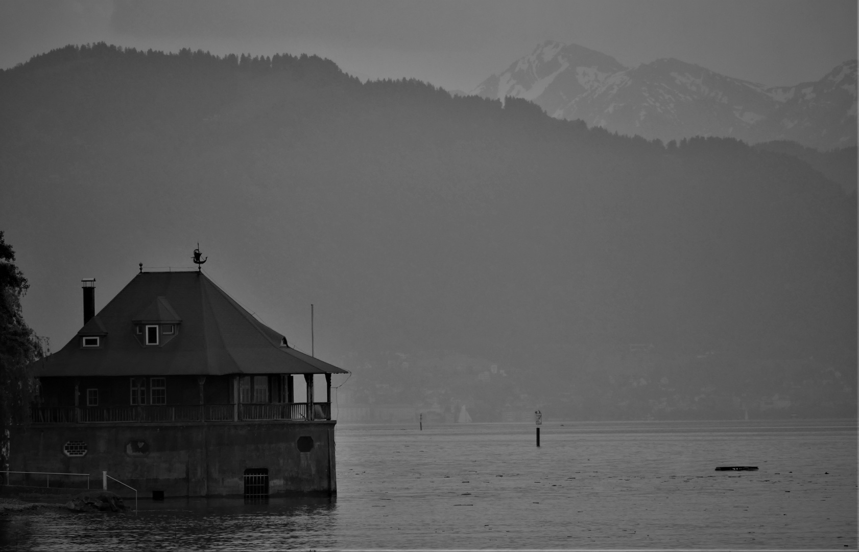 Schwarzweißer Freitag - Am Bodensee 