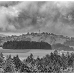 Schwarzweißer Freitag - Blick ins Land