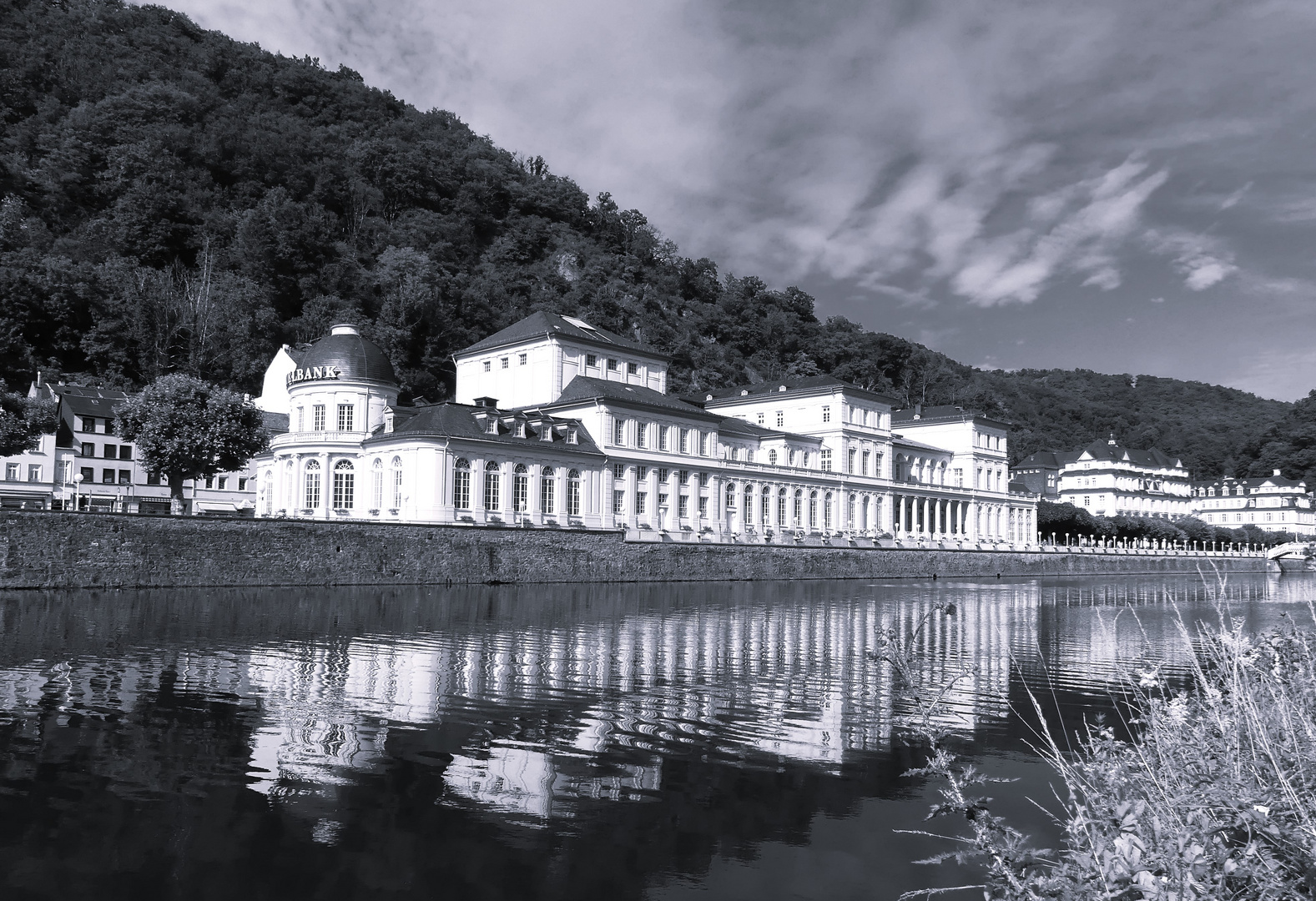 Schwarzweißer Freitag - Kurpromenade von Bad Ems