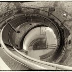 schwarzweißer Freitag - Turmtreppen im Schloss Jever