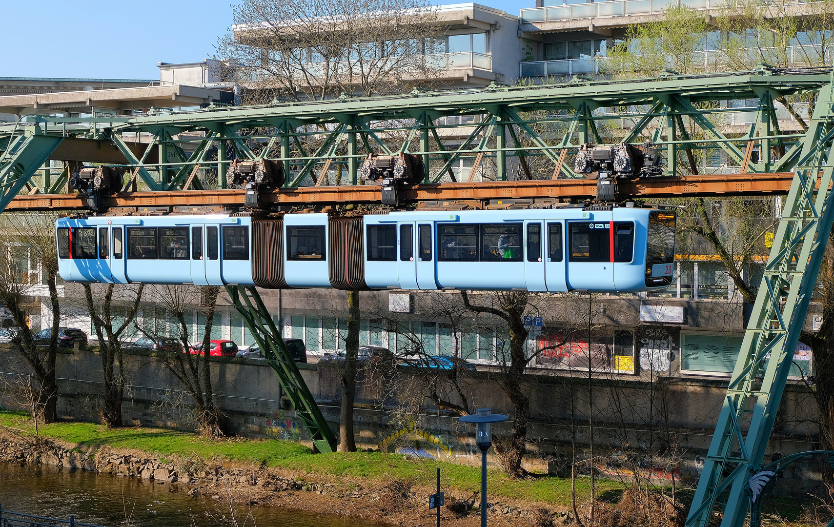 Schwebebahn am 26.3.2022