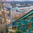 Schwebebahn Dresden mit Blick auf Dresden Löschwitz/Blasewitz/Striesen