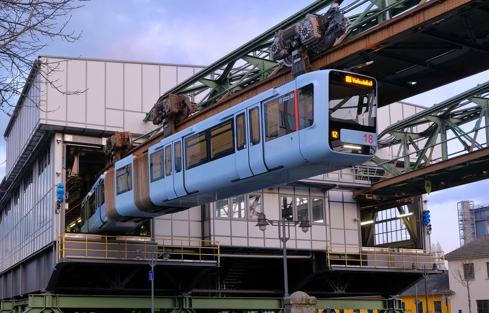 Schwebebahn Kehrschleife Wuppertal Oberbarmen