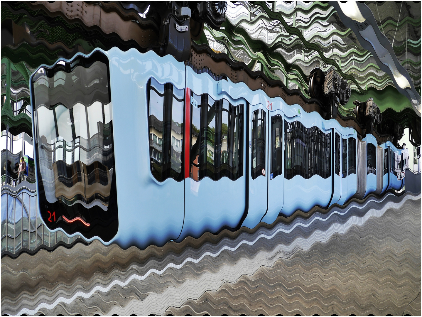Schwebebahn - mal anders Foto &amp; Bild | filtertechnik, digiart ...