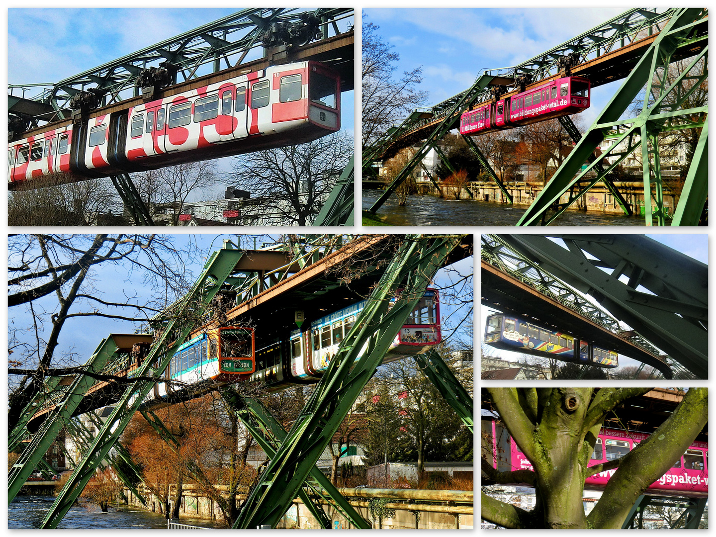 Schwebebahn-Schnappschüsse vom 17.12.2011