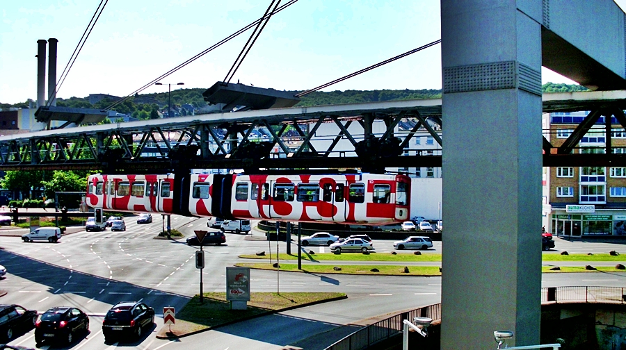 Schwebebahn Stadt Wuppertal