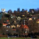 Schwebebahn und loschwitzer Kirche