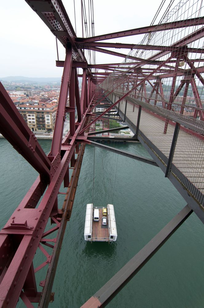 Schwebefähre (Puente de Vizcaya) über den Ría del Nervión