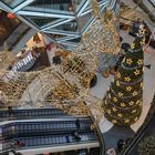 Schwebende Rentiere in MyZeil - Weihnachtsdekoration 2015