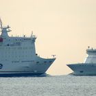 Schwedenfähre "Stena Germanica" trift Litauenfähre "Lisco Gloria"