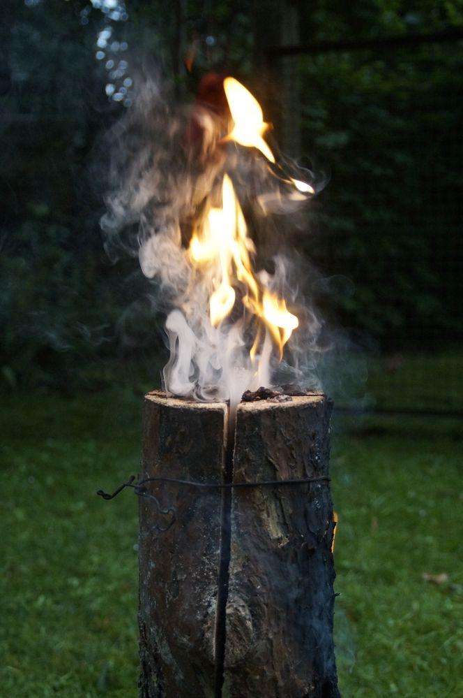 Schwedenfeuer die Ewige Flamme Holz wächst nach von Möniich 