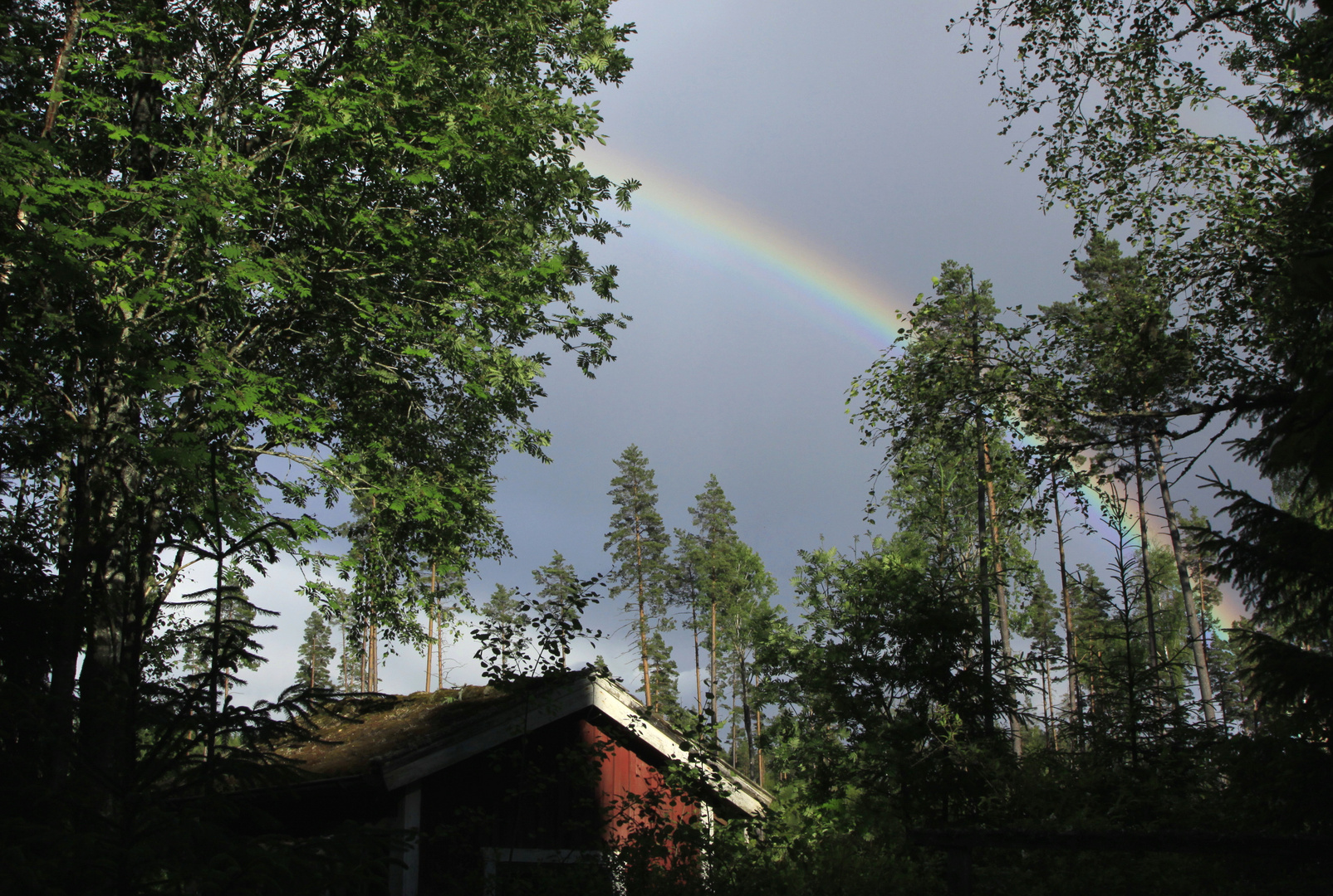 schwedenhäuschen unterm regenbogen