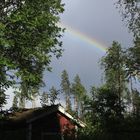 schwedenhäuschen unterm regenbogen