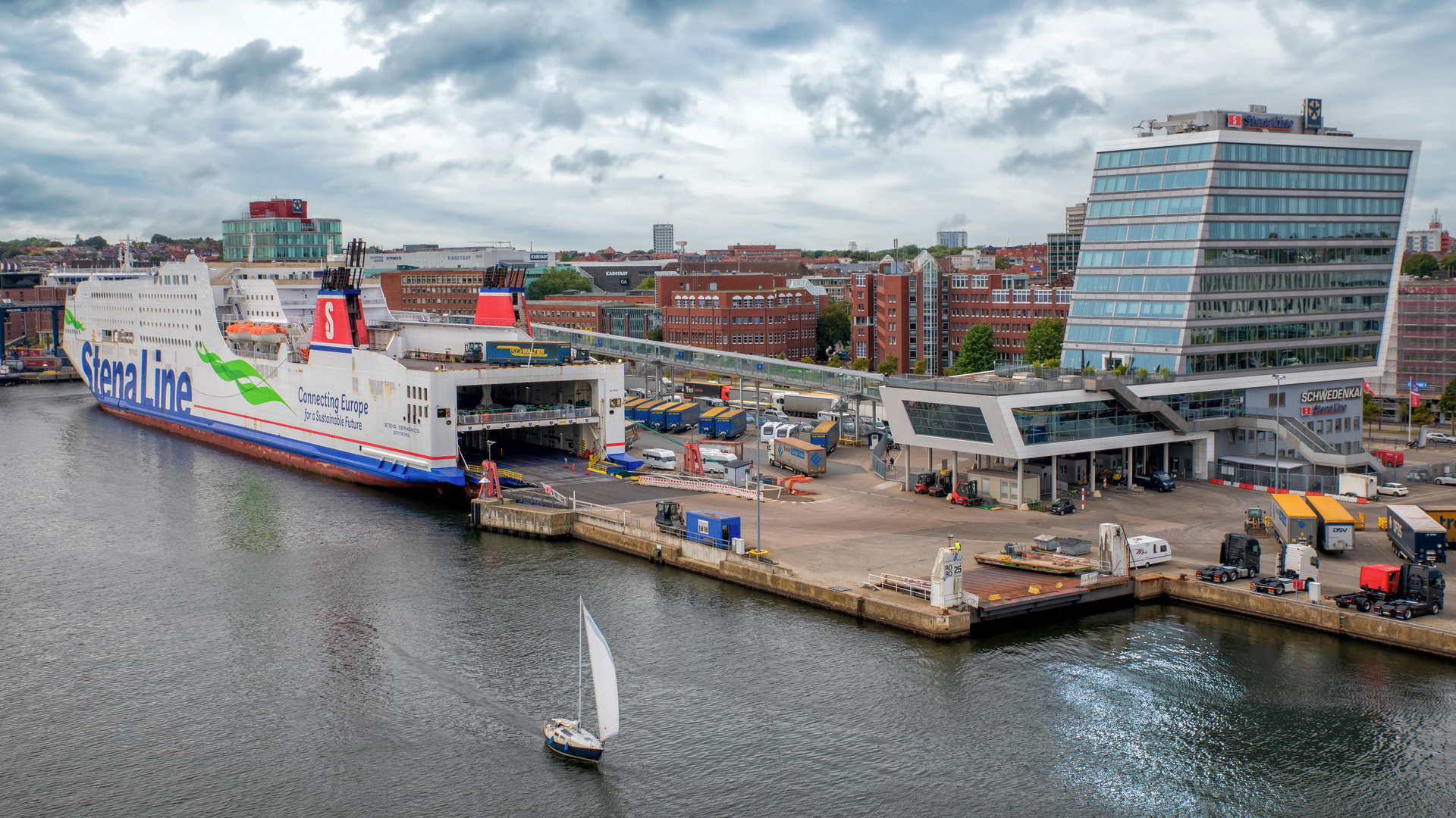 Schwedenkai - Fährterminal in Kiel